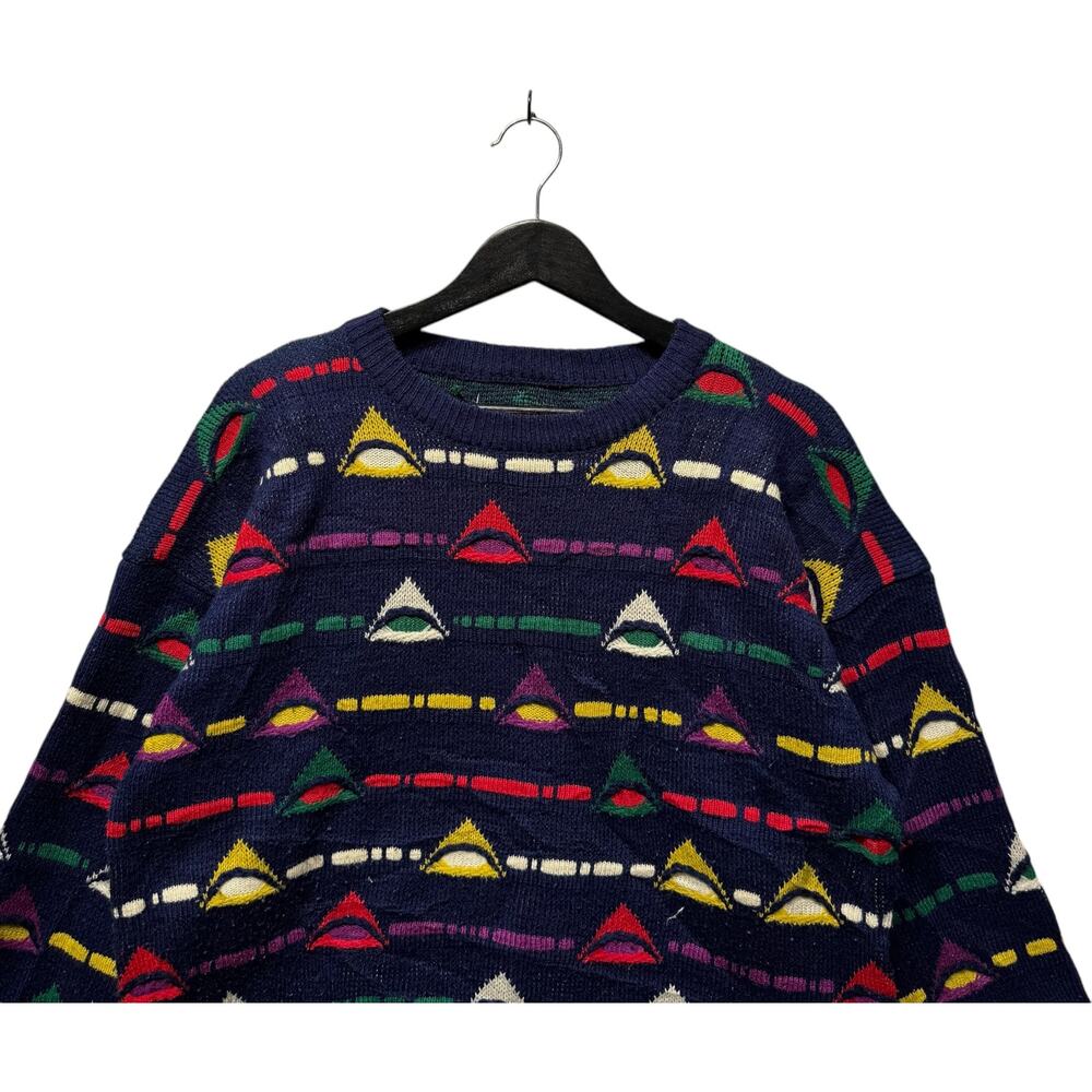 *****(Pics) Vintage 3d Patterned Textured Pullove… - image 2